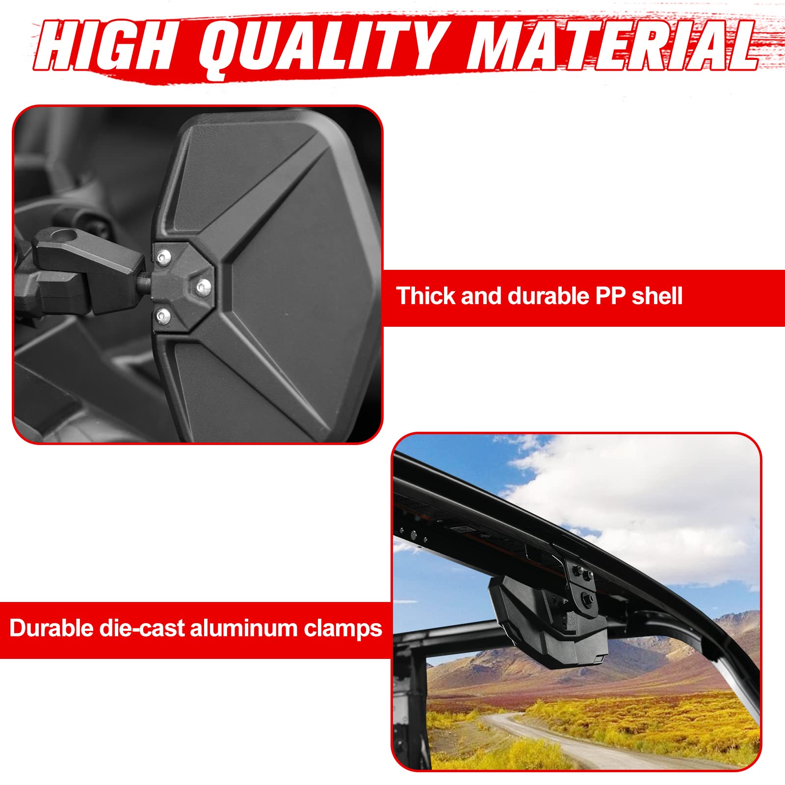 A & UTV PRO Rear View Mirror & Side Mirrors Kit for 20162023 CanAm