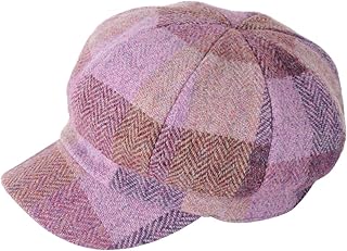 Gorra Harris Tweed Bakerboy HT80 para mujer, color lila, talla mediana-grande, HT80 - Lila, 58