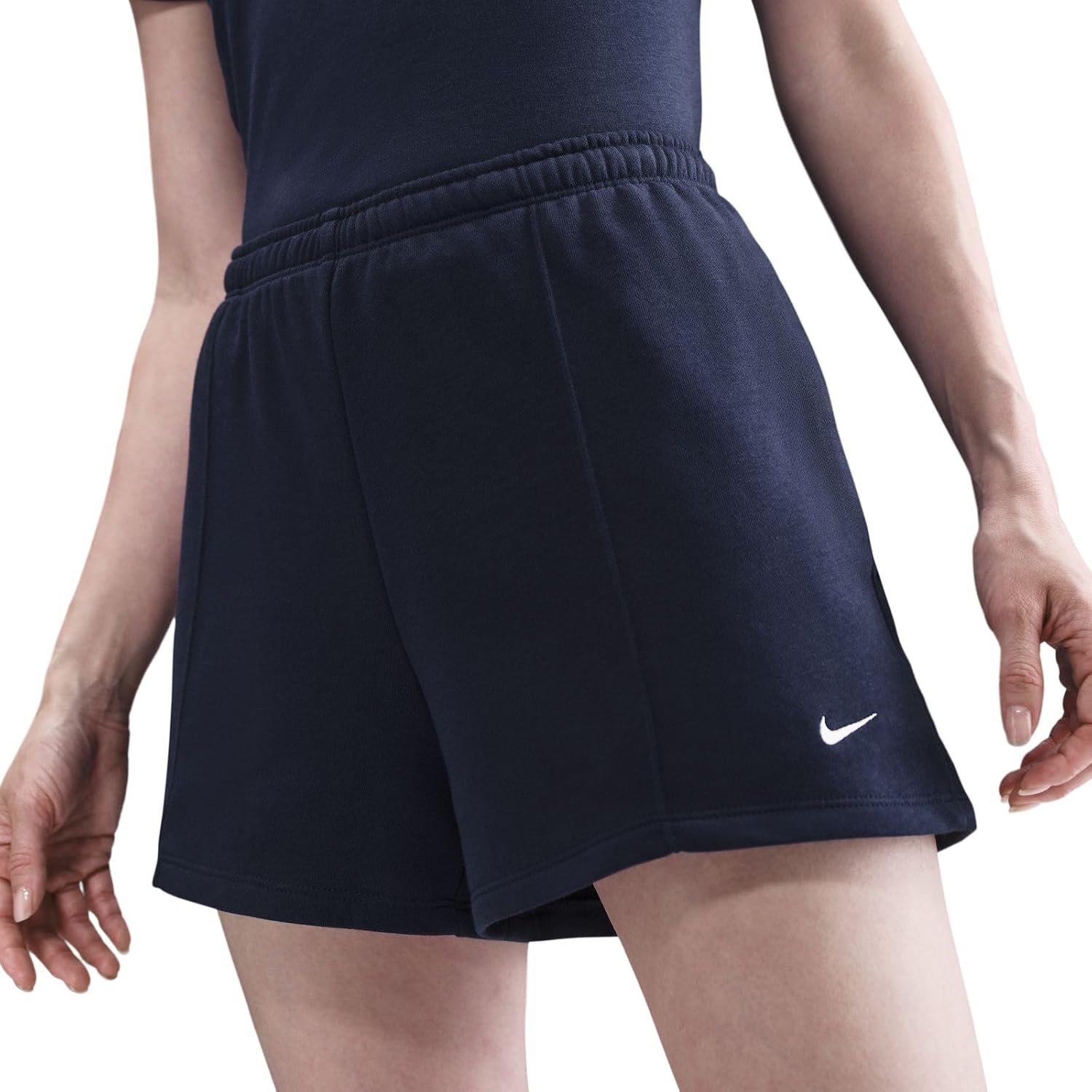 Nike Sportswear Chill Terry Women's Mid-Rise 4" French Shorts (Midnight Navy/Sail)