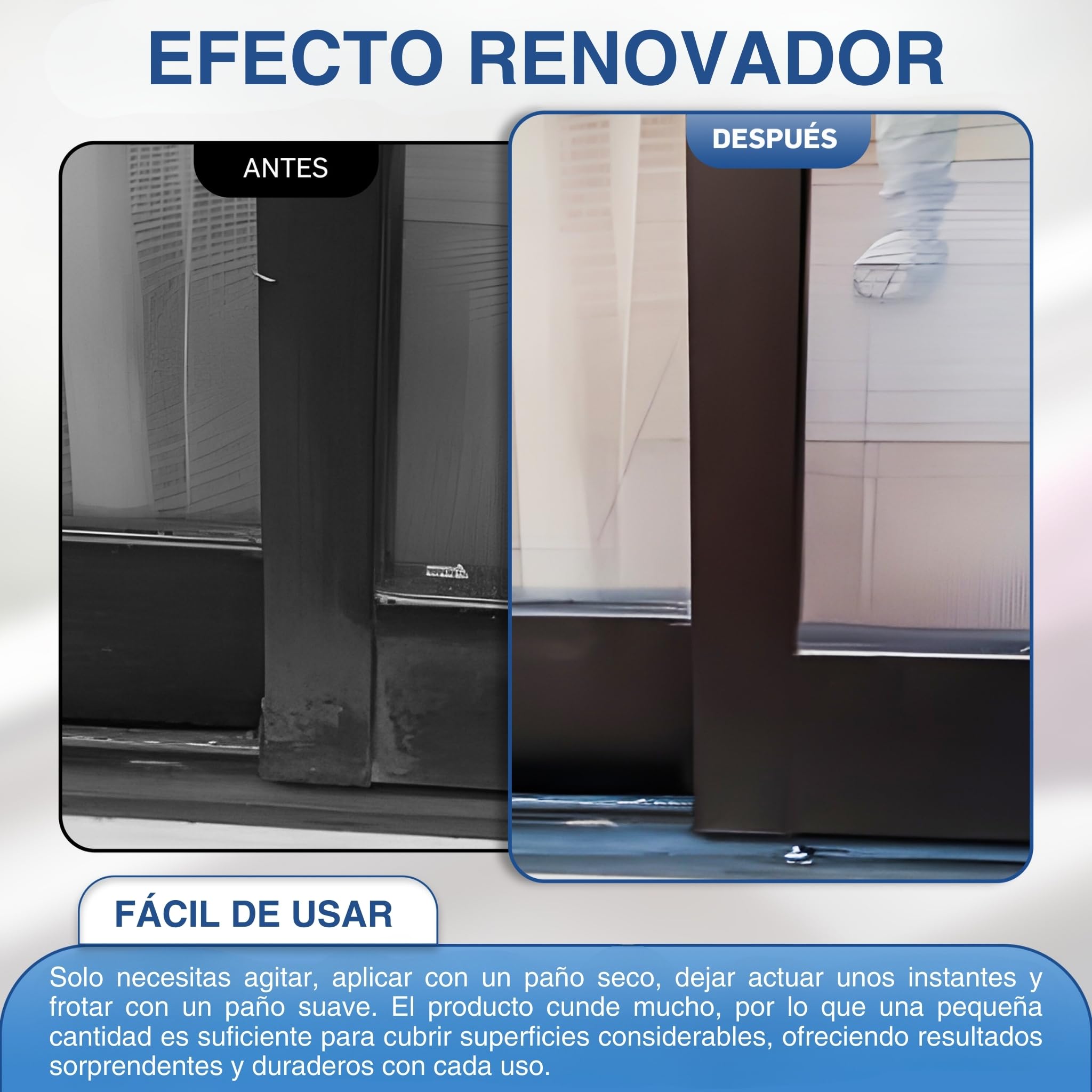 NEUTRO pack 8x330 g | Limpiador Profesional de Aluminio Anodizado y Lacado | Ventanas, Marcos y Puertas | Renueva Color y Brillo | No Ácido | Limpieza Aluminio Exterior