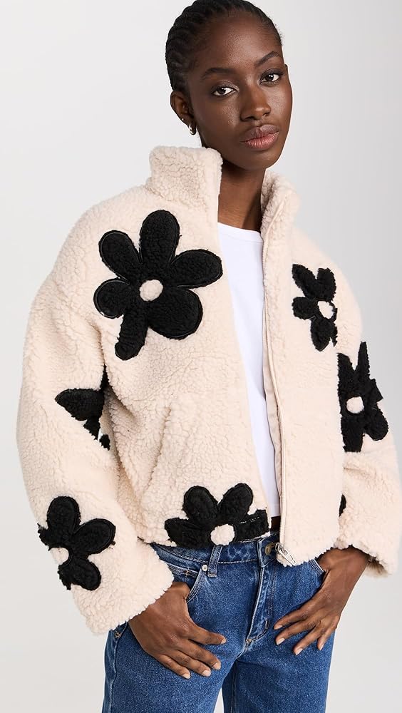 ジャケット・アウター thevirgins heart charm zip fleece Heart Zip Up Drop Shoulder Furry Jacket – Charming Charlie