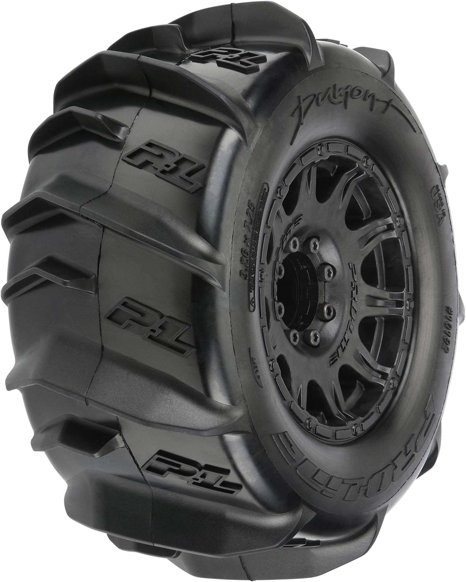 Pro-Line Racing Dumont 3.8 Paddle MTD on Raid Blk 17mm F/R PRO1019210 RC Tire
