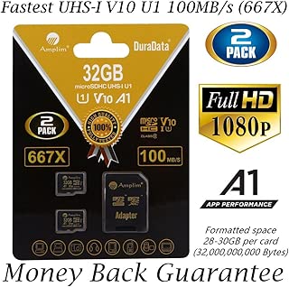 2 Pack 32GB Micro SD SDHC Memory Card Plus Adapter (Class 10 U1 UHS-I V10 A1 Pro MicroSD HC) Amplim 2X 32 GB Ultra High Speed 667X 100MB/s UHS-1. Cell Phone, Tablet, Camera TF MicroSDHC Flash - coolthings.us