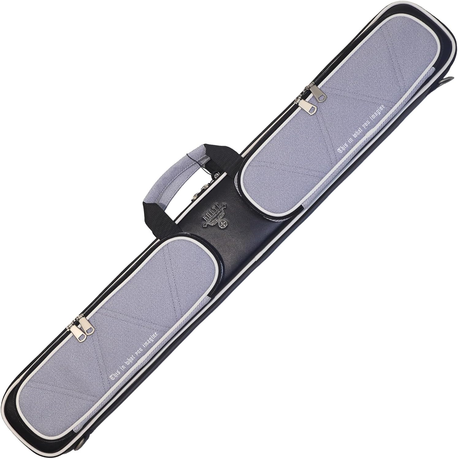 Kolti Pool Cue Case, Pool Cue Carrying Case Soft Padded Billiard Stick Bag with Multi-pocket for Butts and Shafts, Pool Stick Case Cue Bag with Straps for Pool Cues & Accessories