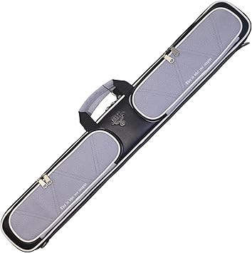 Kolti Pool Cue Case, Pool Cue Carrying Case Soft Padded Billiard Stick Bag with Multi-pocket for Butts and Shafts, Pool Stick Case Cue Bag with Straps for Pool Cues & Accessories