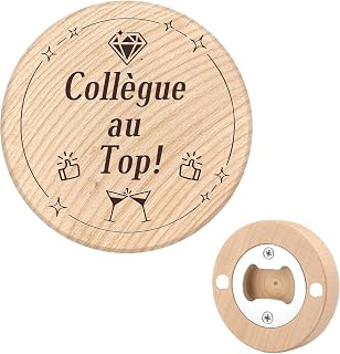 Cadeau Collègue De Travail Femme Homme Cadeau Départ Collègue Decapsuleur Bois Idee Cadeaux Secret Santa Collegue Original Anniversaire Cadeaux Noel Retraite Ouvre-Bouteilles Collègue Au Top Paques