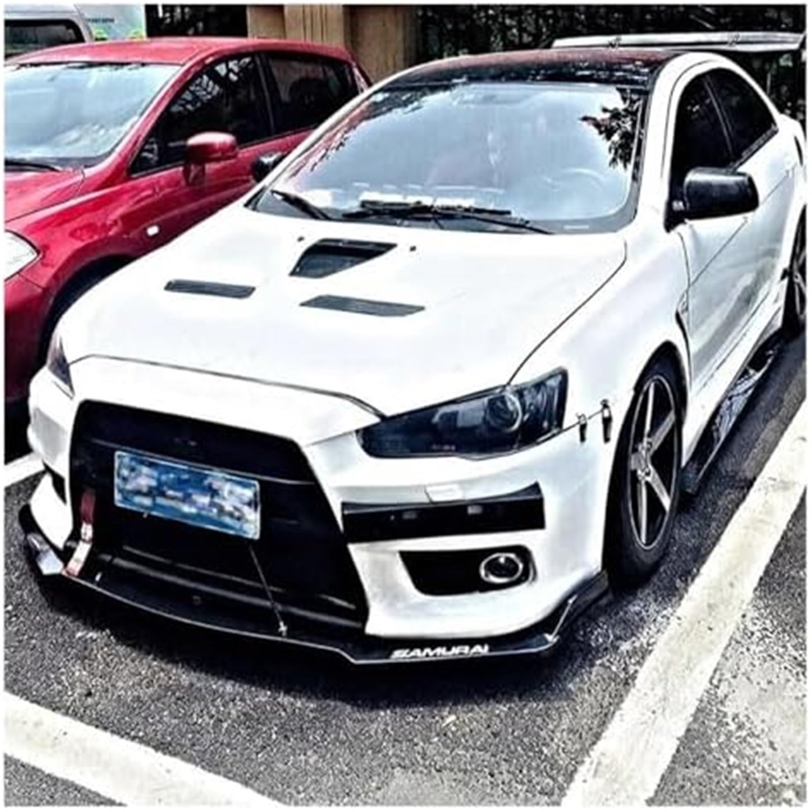Splitter, dla dla Lancer EX, dla Evo 2013-2016 Przedni zderzak