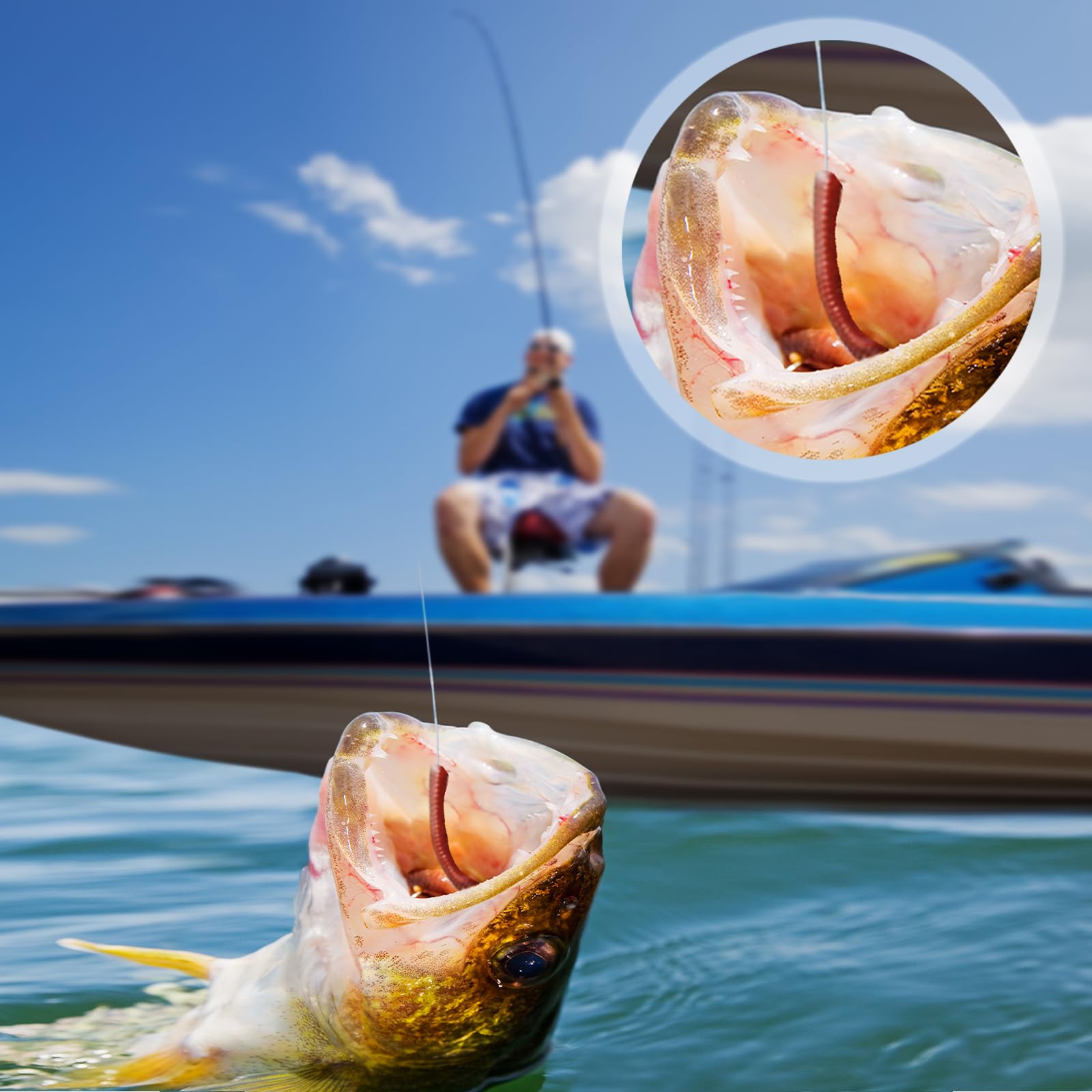 30 Pezzi Lombrico Artificiale Per la Pesca, Vermi Morbide