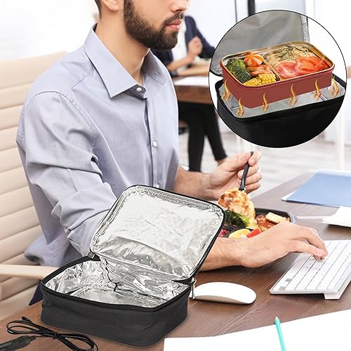 Miniatura 3 de Calentador de alimentos eléctrico para coche, calentador personal portátil para picnic, oficina, viaje por carretera, camping