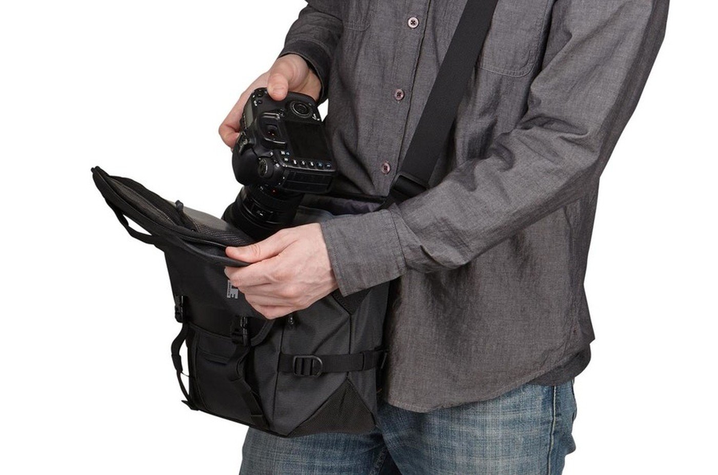 Thule Covert - Bolsa para DSLR, gris oscuro