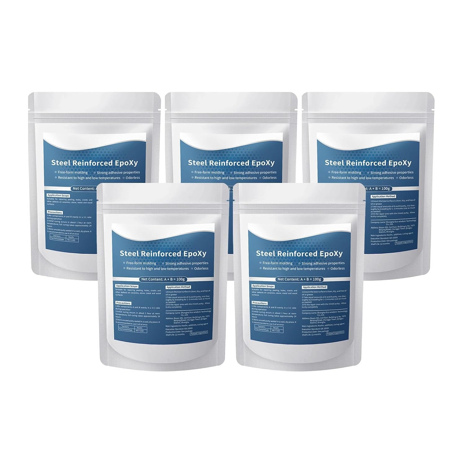 Steel Reinforced Epoxy, Strong Clay Iron Adhesive, High-strength Multi-purpose Repair Clay, Steel Epoxy Putty for Bonding Plastic Metal Ceramic Wood Tile Glass, Easy Operation (500g)