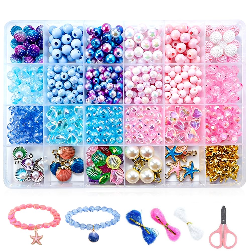 Kit perles pour bracelet enfant DIY bijoux breloques loisirs