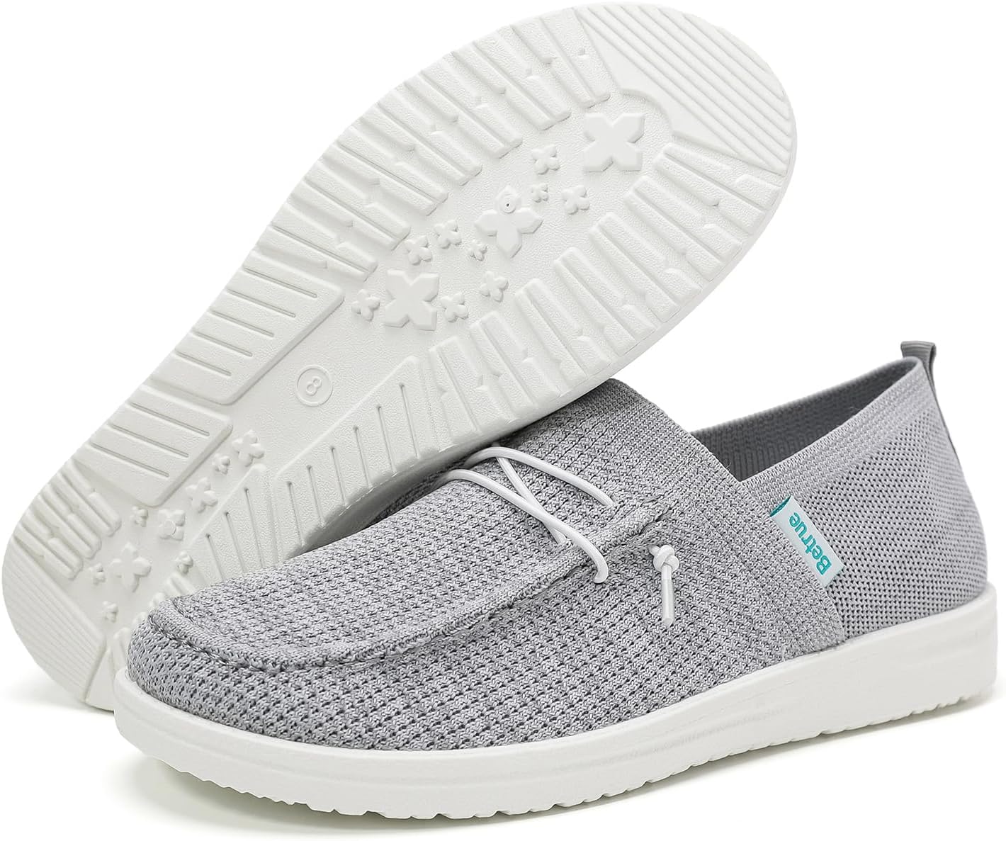 Betrue Lightweight Boat Shoes for Women, Womens Casual Loafers, Womens Slip On Deck Shoes, Breathable Canvas Walking Shoes for Women - Image 4