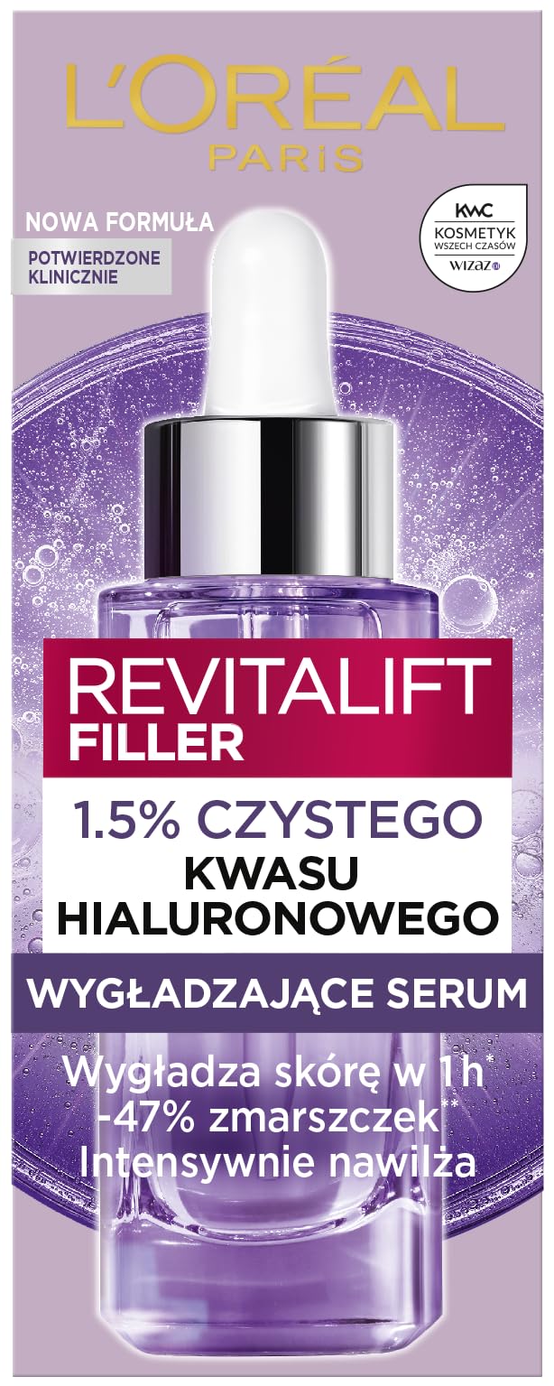 L'Oreal Paris Revitalift Filler Serum Przeciwzmarszczkowe 1.5% czystego kwasu hialuronowego 30 ml
