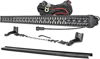 OFFROADTOWN 50 Inch 660W LED Light Bar with Wiring Harness and Black Cover