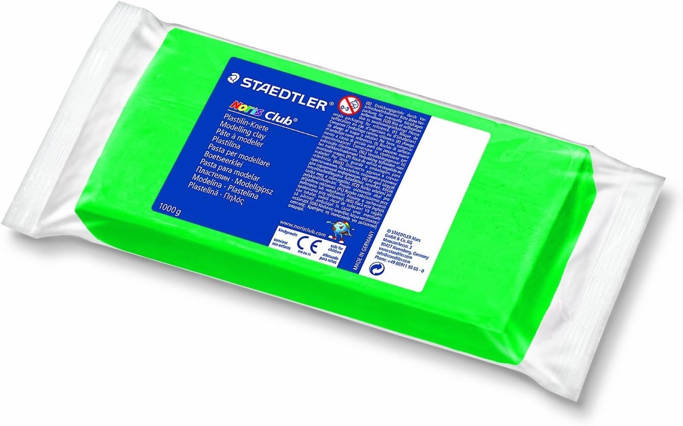 STAEDTLER Noris Club 8421 Plasticine Putty, 1000 g, Green