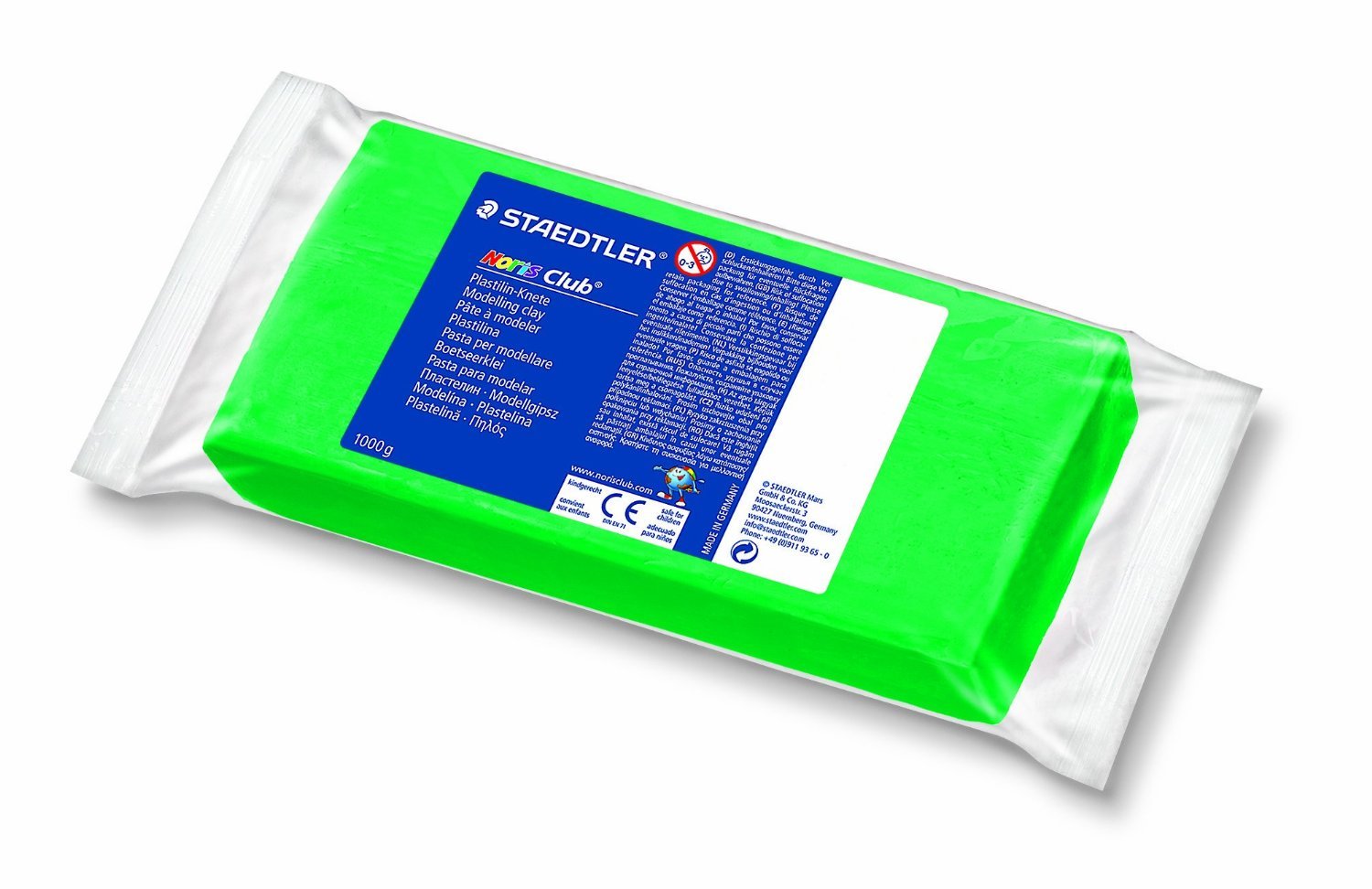 STAEDTLER- Plastilina modellabile, Colore Verde (Grün), 8421-​5