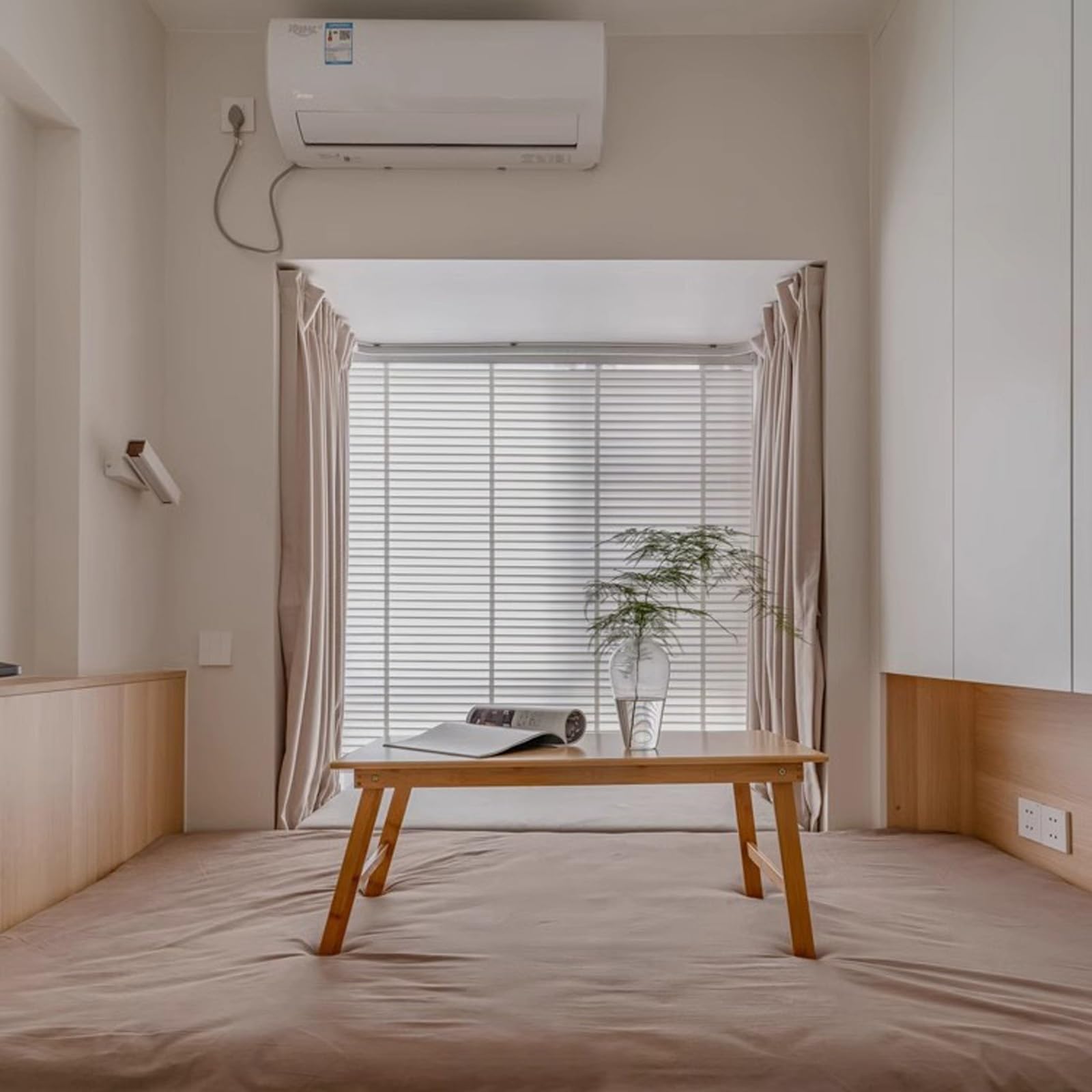 Estores Venecianos De Madera Sin Cables, Lamas De 5cm, Persianas A Medida 60 80 100 120 140 160 180 200 Cm para Dormitorio Y Salón, Aislamiento Térmico Y Madera Falsa para Privacidad