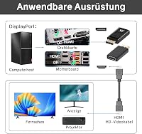 VIEVRE DisplayPort HDMI adapter 4K audióval - monitor, laptop, projektor, TV kompatibilis 4