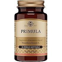 Solgar PRIMULA – Olio di enotera (Oenothera biennis) ricco in GLA, 30 perle softgel