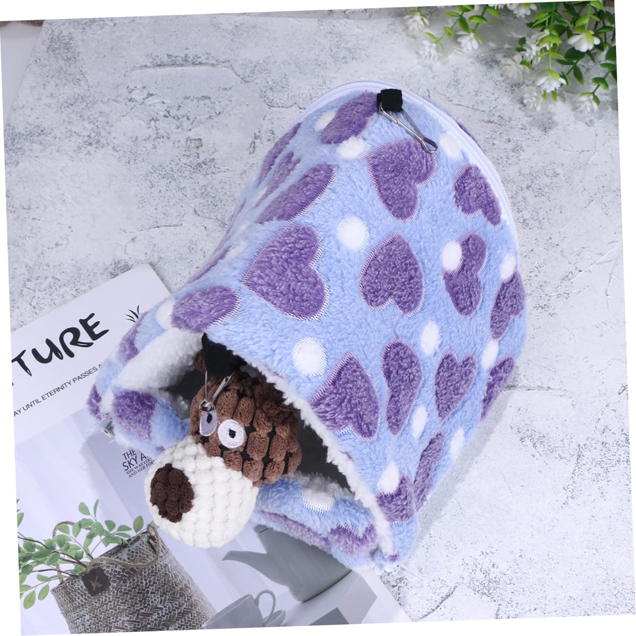 BESPORTBLE 2stücke Detachable Hamsterbett Für Kleine Tiere Warmes Baumwollnest Kreatives Haustierzubehör Für Hamster Und Igel Einfach Zu Reinigen Und Gemütlich