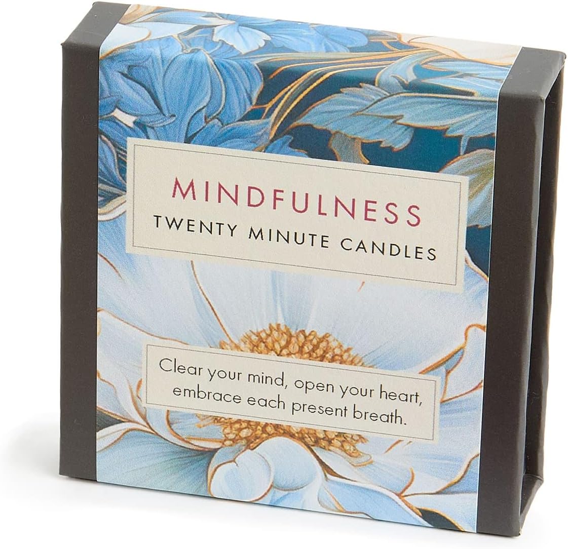 Time for You Candles - 12 - Twenty Minute Thin Beeswax with Ceramic Holder - Take Time to Relax and Calm You Mind with The 20 Minute Candles (Relaxation)