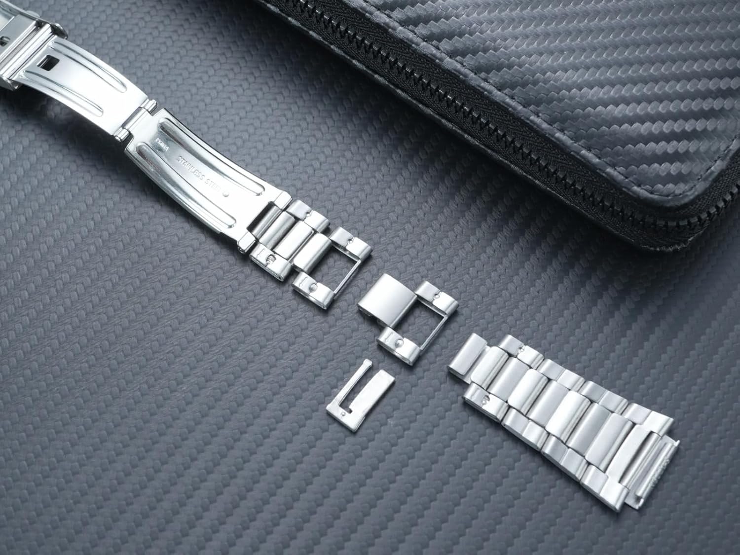 Compatible with Casio AE-1200WH/AE1300 modified stainless steel watch case and metal watch strap for AE1200