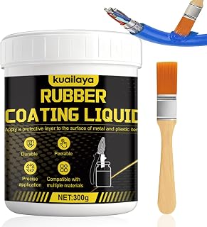 Rubber Dip for Tools, Liquid Rubber Dip Tool Handle Dip Coating Effective Protection Slip Resistance Waterproof and Insulating Easy to Peel for Tool Protection, Creative DIY, Blue 300g