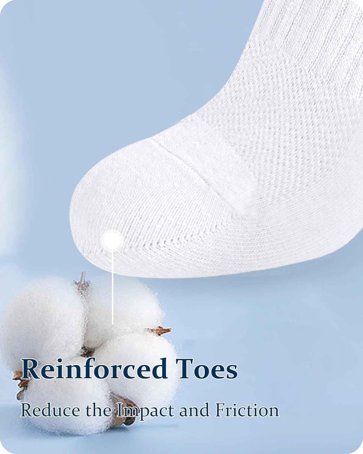 Jane Stone Men's Ankle Socks - 8 Pack Cotton Low Cut Non Slip No Show Socks Size 9-12/13-15 - Image 5