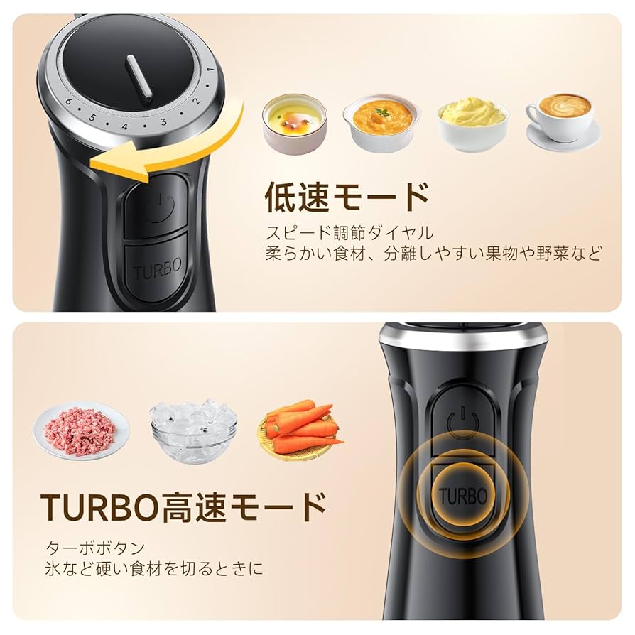 Amazon | 【最強モデル・1台6役】ハンドブレンダー 離乳食