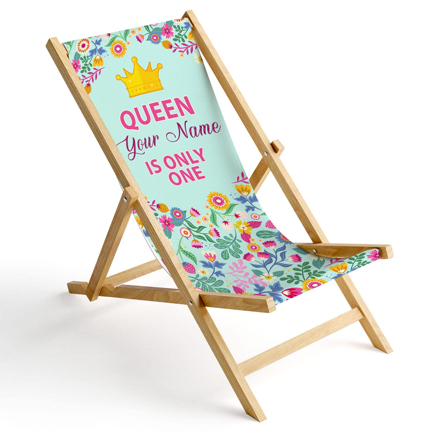 Ferocity Wooden Folding Sun Lounger Chair Garden Beach Chair Design Queen [119]