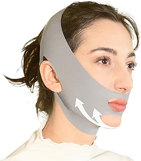 Máscara de elevación en V para dormir, correa...