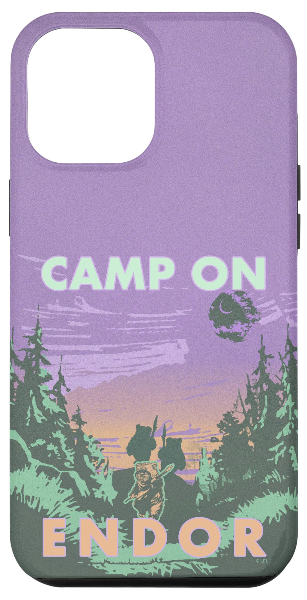Coque iPhone 12 Pro Max Star Wars protection arrière design Camp On Endor - 4