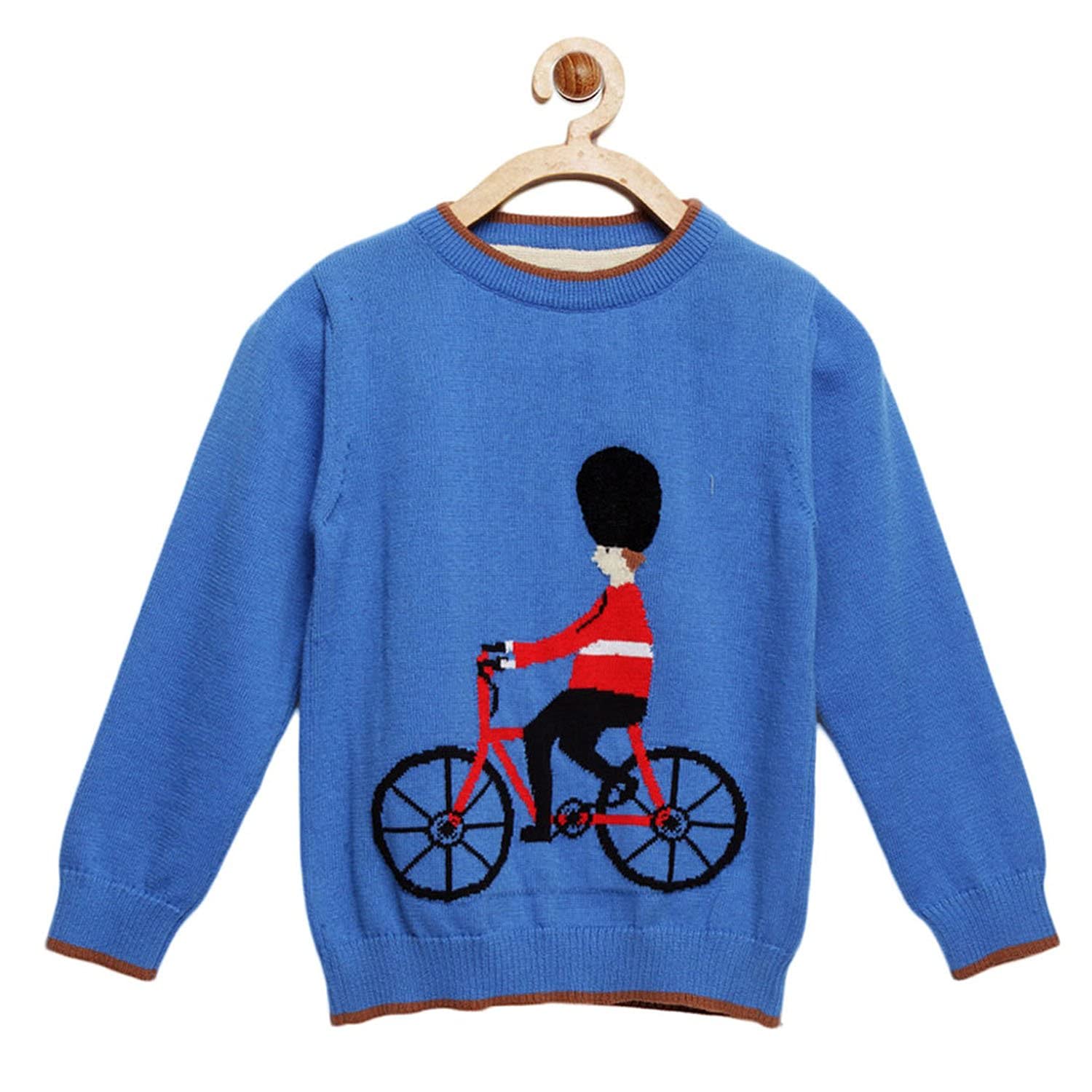 Cherry Crumble California Boy's Cotton Blend Casual Pullover Sweater