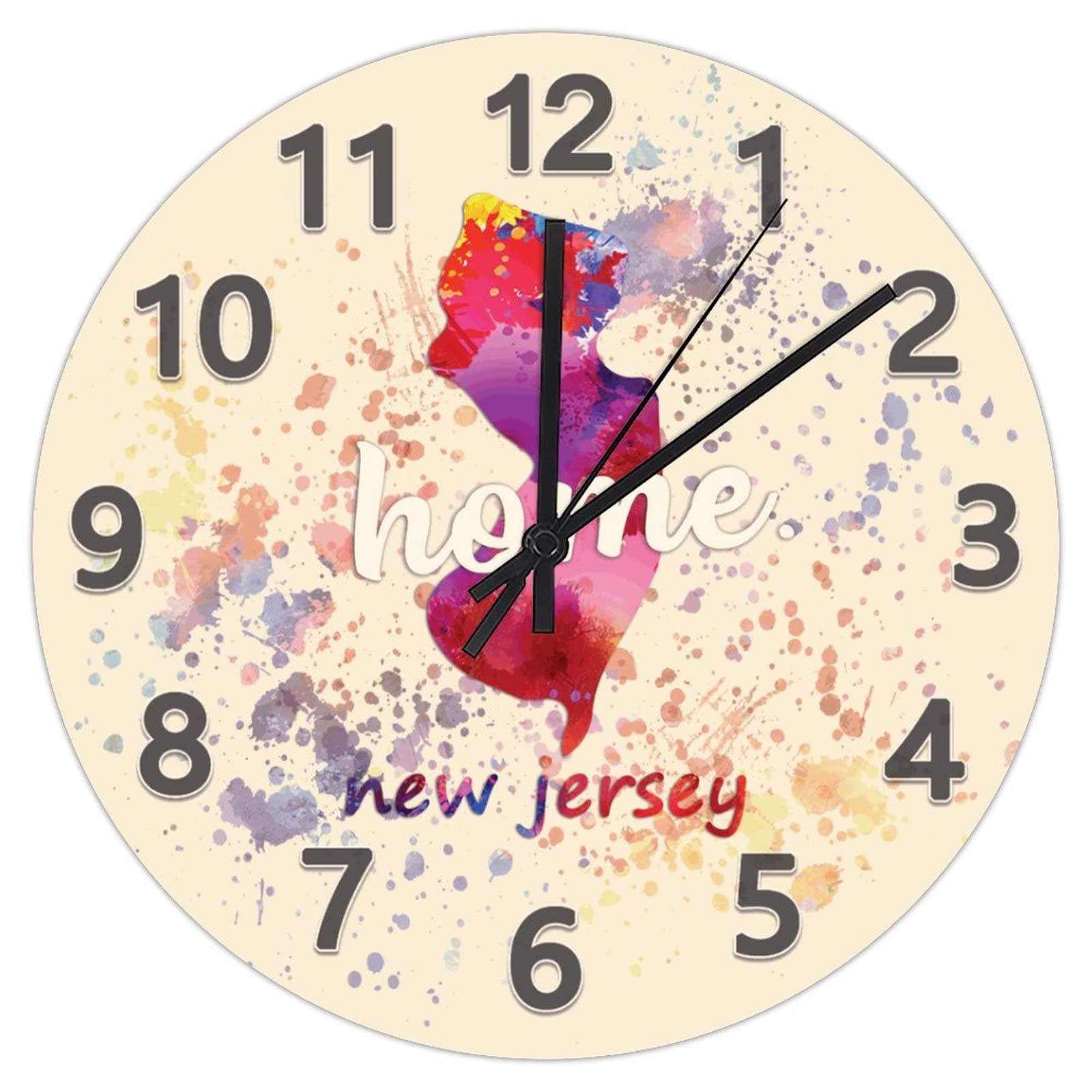 Horloge murale bureau sans bruit 30cm en PVC pour concentration maximale