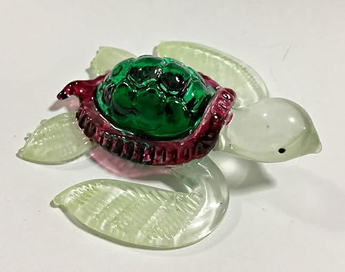 Miniatura 4 de Adorno de muñeca de cristal de tortuga de mar verde esmeralda hecho a mano decorativo jardín