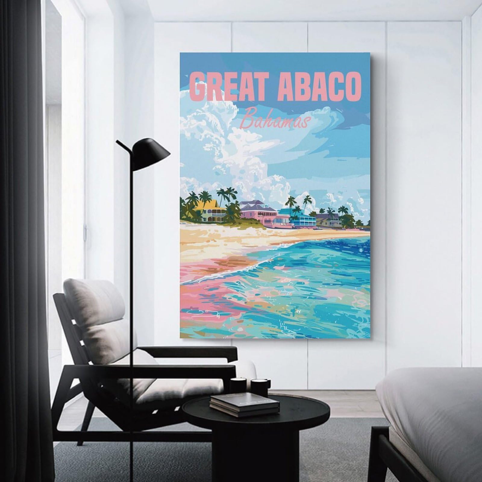 Junmoney Unframe-Style-13 Canvas Art Print Great Abaco Bahamas Island, 20X30inch(50X75cm), For Gallery Wall Decor And Room Displays, Wall Decor Suited To Curated Displays