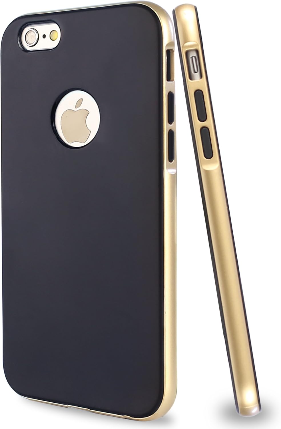 iPhone 6S plus Case,[5.5]by Ailun,Shock-Absorption Bumper,Anti-Scratch Reinforced PC Frame,Matte Back TPU Cover,Reveals the Back Apple Logo,Siania Retail Package[Gold]