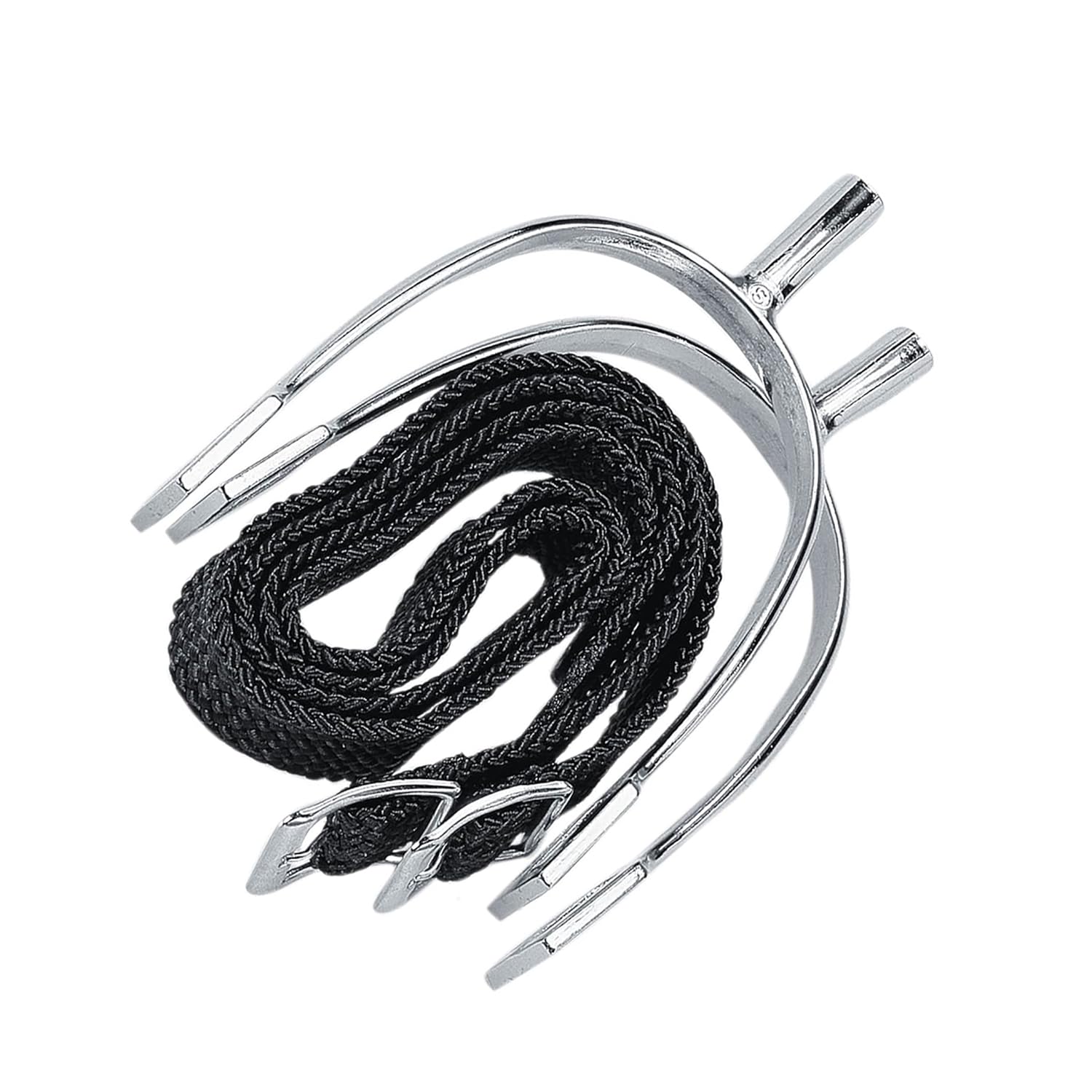 Korsteel Pow Never Rust Spurs with Straps, Ladies 3/4" Neck