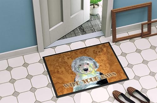 Miniatura 4 de Caroline's Treasures LH9457JMAT - Tapete para interiores o exteriores, tapete de perro pastor inglés antiguo, para interiores o exteriores, 24 x 36