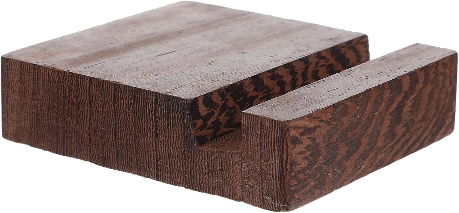 Alipis Walnut Wood Phone Holder Desktop Phone Stand Multi-Function Decorative Accessory and Tablets
