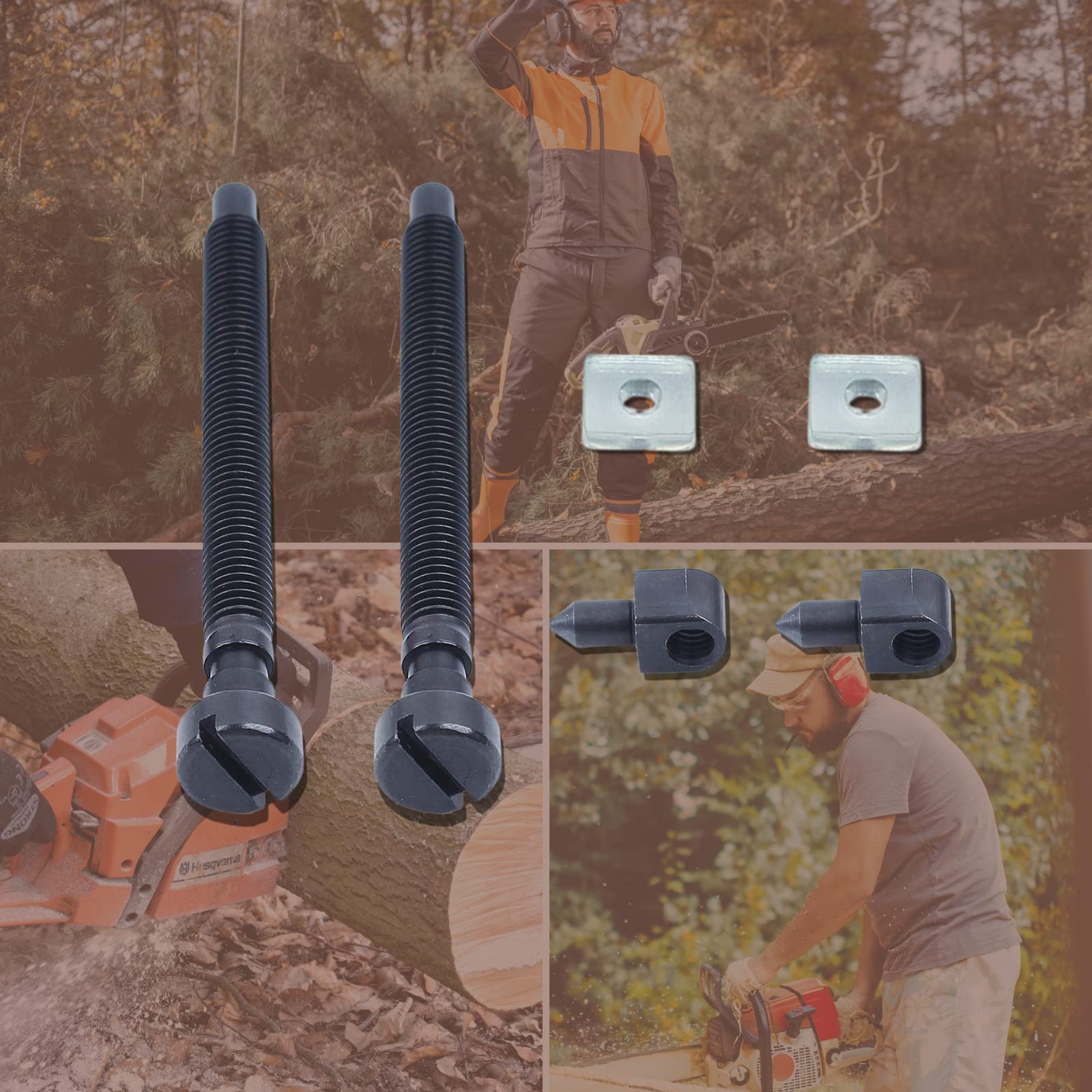 Vis De Réglage De Tendeur De Chaîne Pour Tronçonneuse Husqvarna | 2 Pièces | Compatible 42, 44, 50, 55, 234...