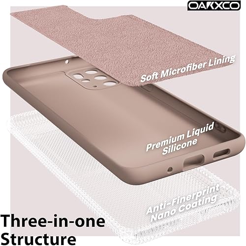Miniatura 5 de oakxco Funda para teléfono Samsung Galaxy S20 Plus de silicona líquida, bonita funda delgada y delgada de goma suave de poliuretano termoplástico
