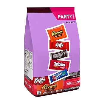 Hershey Assorted Flavored Snack Size Candy Variety Pack, 26.9 oz