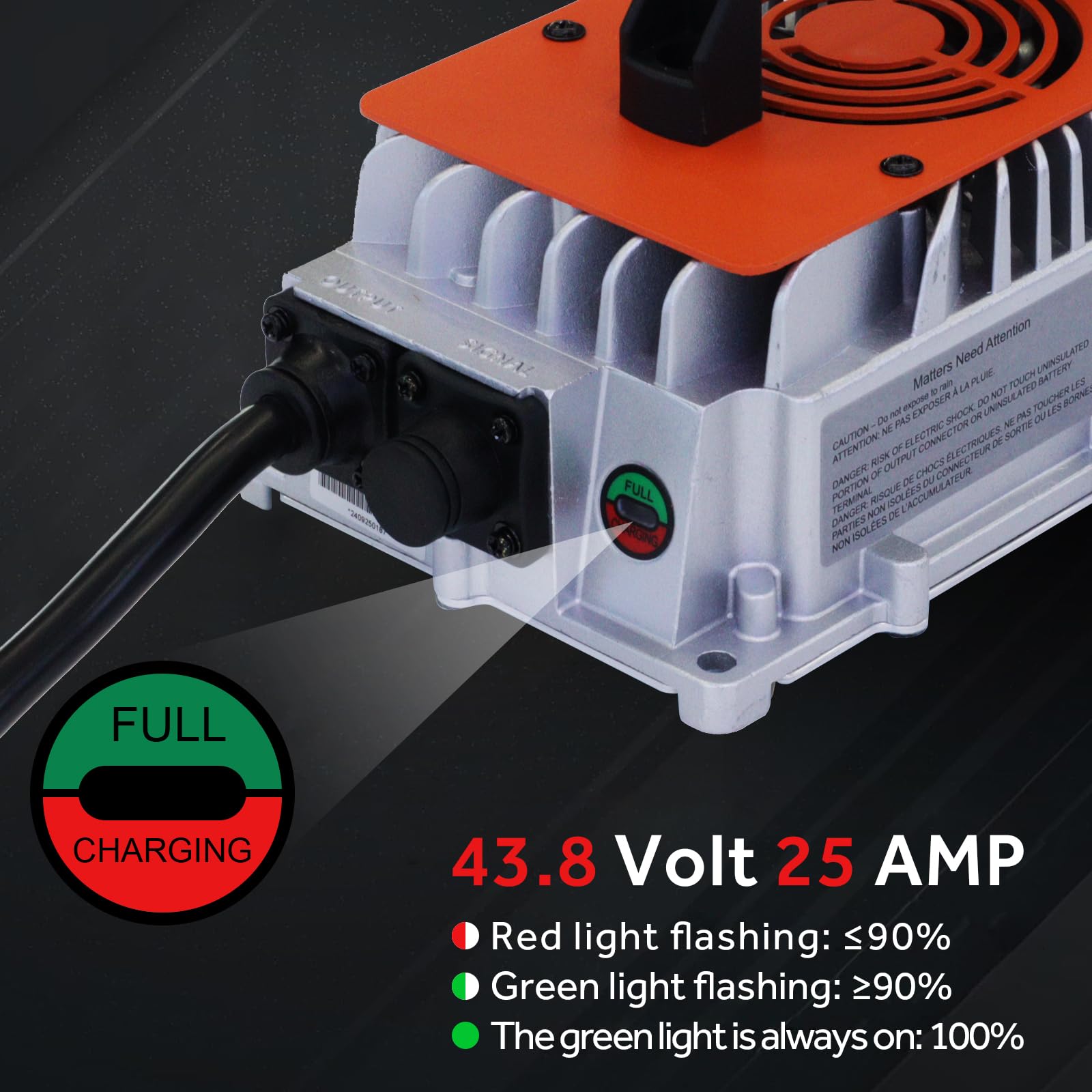 Amazon.com: OGRPHY 36V 25A Lithium Battery Charger, Including 0V