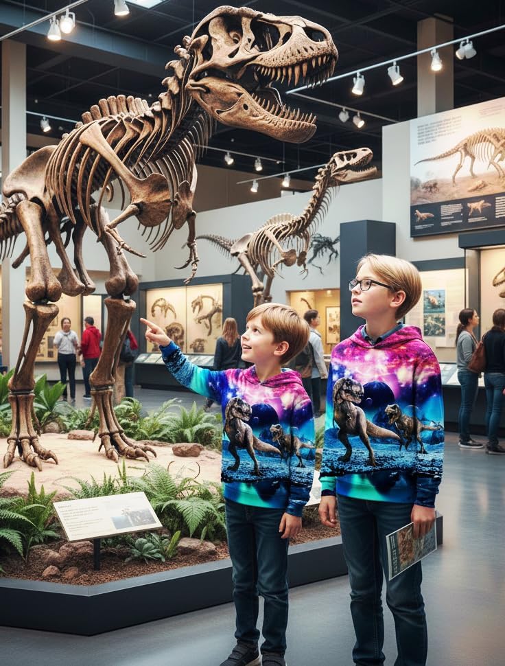 uideazone Hoodies for Boys Girls 3D Printed Hooded Sweatshirts Long Sleeve Pullover Hoody with Pocket 3-16Y - Image 5