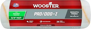 Wooster Brush RR644-9 Pro/Doo-Z Shed Resistant Paint Roller, 3/4 in Nap, 9 in L, Woven Fabric Cover, White , 9 Inch