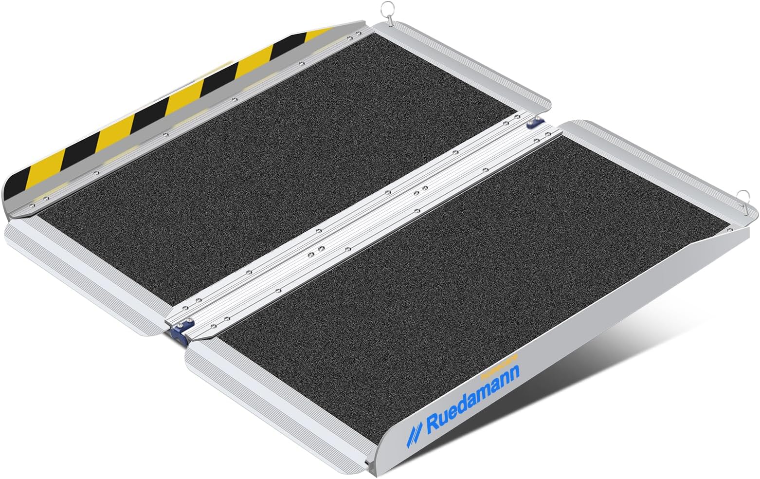 Ruedamann 2FT 30.3" Wheelchair Ramp, Portable Wheelchair Ramp for Home Entrance, 30-1/4" Wider Design, Non-Slip Aluminum Folding Ramps for Wheelchairs, Strollers, Scooters, Stairs, Curbs, Doorways