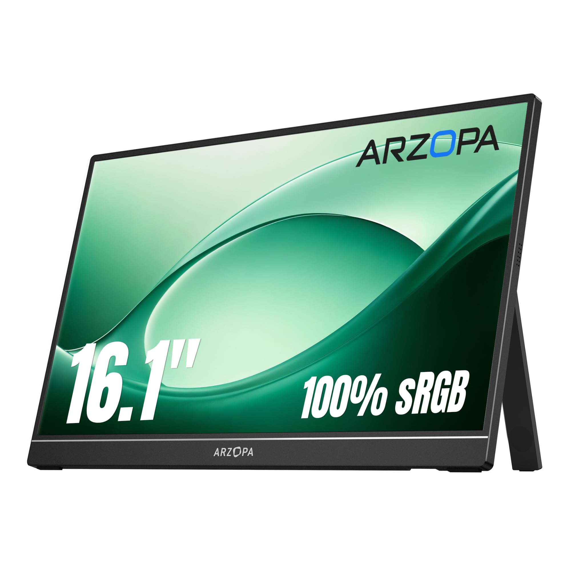 ARZOPA 16.1" Portable Monitor, 100% sRGB FHD 1080P Kickstand -Z1C | Portable Laptop Monit…