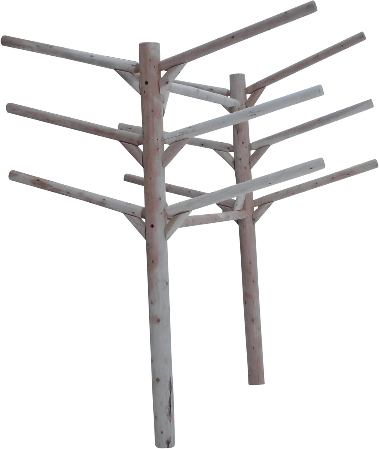 6-Place Buried In-Ground Log Rack for Kayaks/Canoes/SUPs/Surfboards, Heavy-Duty Outdoor Storage – Unfinished